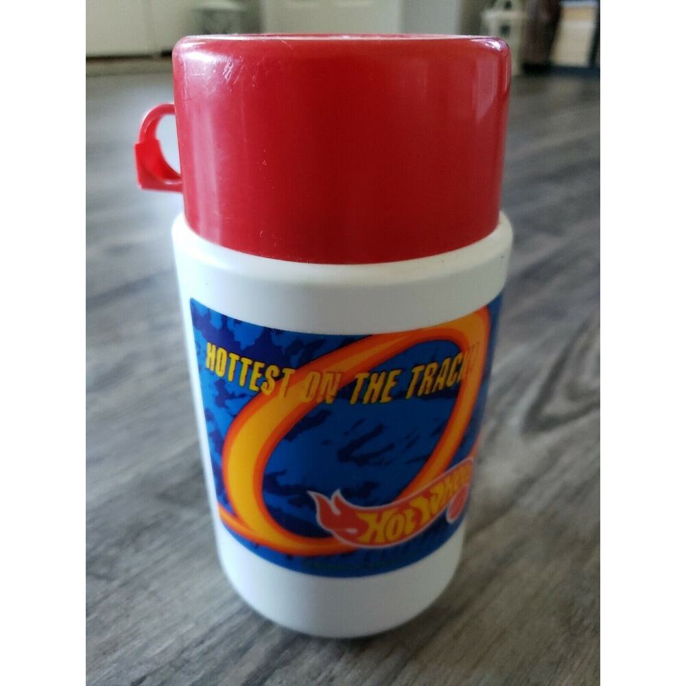 Vintage 1997 Plastic Hot Wheels Thermos